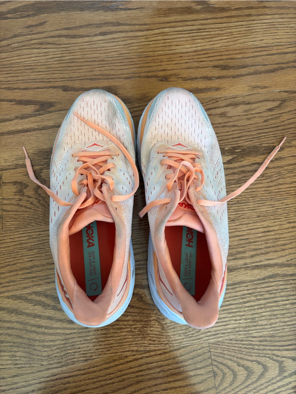 Hoka Women’s Lightweight Peach Running Shoes